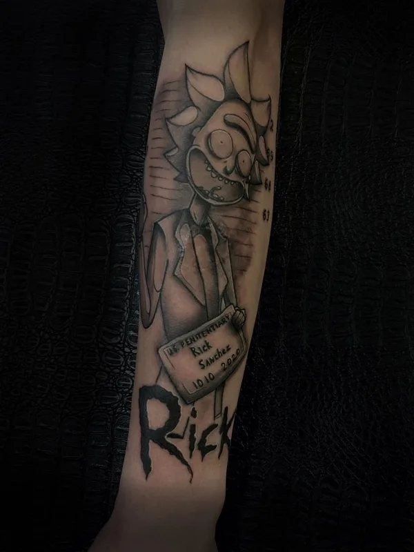 black and grey black and grey Tatuaggio su forearm #73773 | Tatuatore Алексей Вакулов