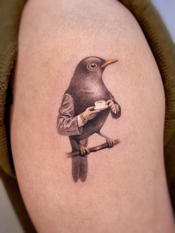 black and grey realism Tatuaggio su upper arm #73918 | Tatuatore Gyan