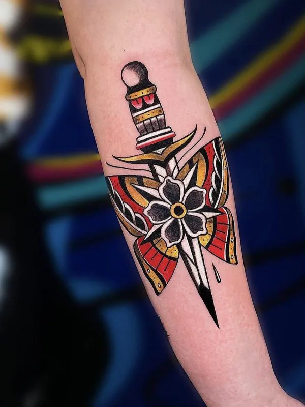 color traditional tattoo on forearm #73990 | Tattoo Artist Hony Casar