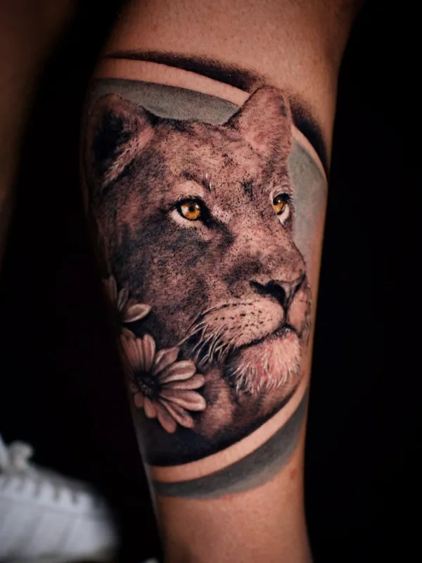 black and grey realism tattoo on calf #73987 | Tattoo Artist Hony Casar