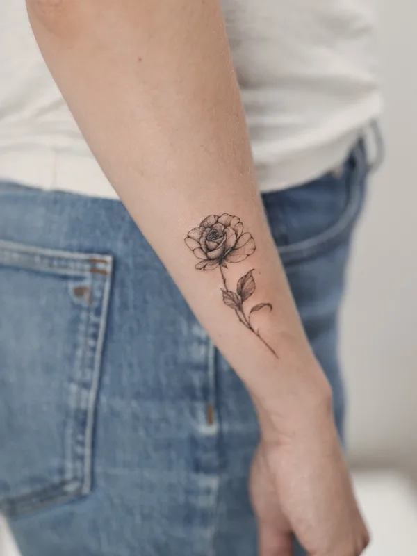 black and grey fineline 타투 부위 forearm #73995 | 타투이스트 Betstattoo / Sofia Lanbina