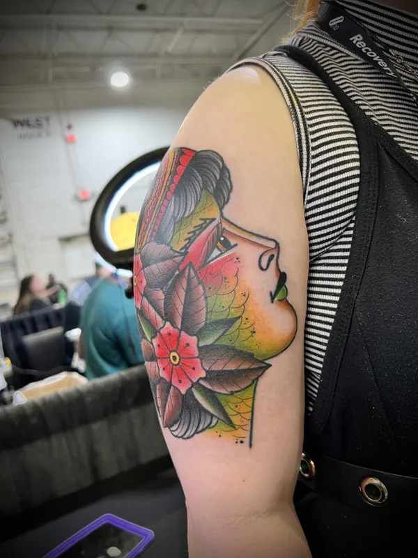 female color neo traditional Tatuaggio su upper arm #74162 | Tatuatore Massimiliano Pennella / @PennyBoy