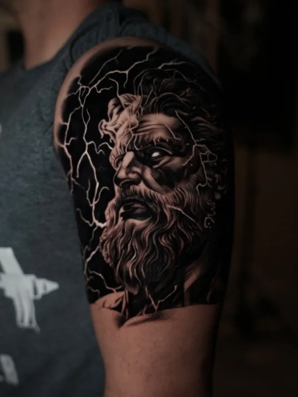 male black and grey realism 纹身 在 full sleeve #74261 | 纹身师 Elena Lamberti
