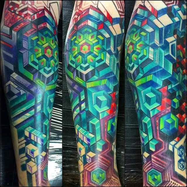 Tattoo artist Mike Cole color biomechanic tattoo | Тату-мастер Mike Cole цветные биомеханика татуировки