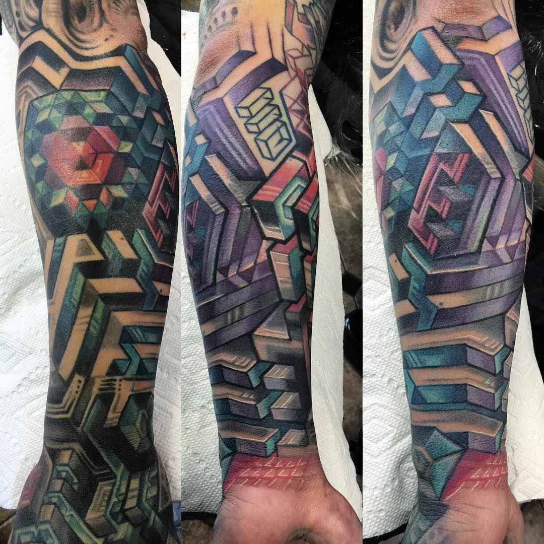 Tattoo artist Mike Cole color biomechanic tattoo | Тату-мастер Mike Cole цветные биомеханика татуировки