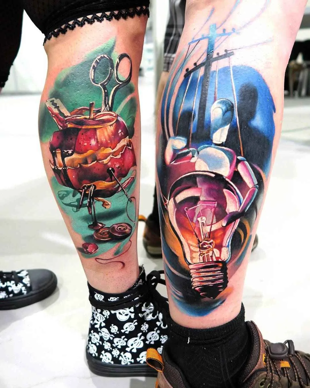 Tattoo artista Dima Gorbunov, ritratto realistico in colore e nero e grigio | Russia