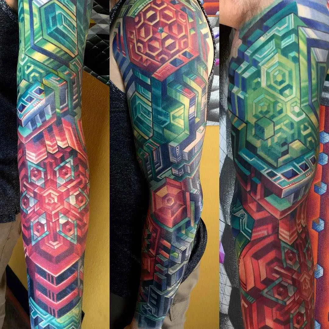 Tattoo artist Mike Cole color biomechanic tattoo | Тату-мастер Mike Cole цветные биомеханика татуировки