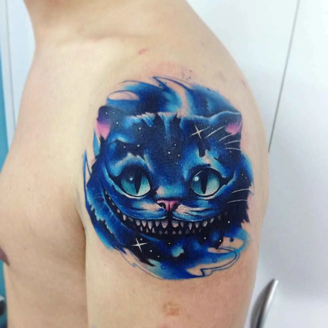 Tatuador Adrian Bascur aquarela espaço tatuagem  | тату-мастер Adrian Bascur акварельные космические татуировки