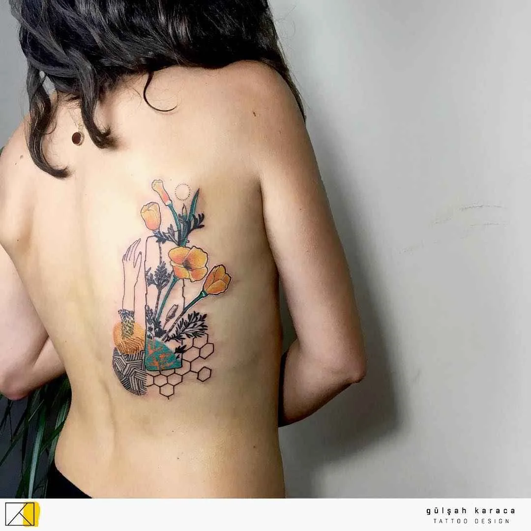 Tattoo artist Gülşah Karaca color, surrealism6 abstract, design tattoo | Тату-мастер Gülşah Karaca цветные, абстрактные, сюрреалистичные дизайн татуировки