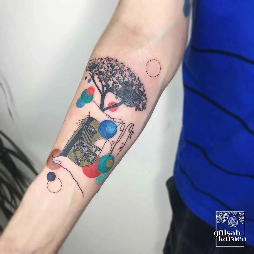 Tattoo artist Gülşah Karaca color, surrealism6 abstract, design tattoo | Тату-мастер Gülşah Karaca цветные, абстрактные, сюрреалистичные дизайн татуировки