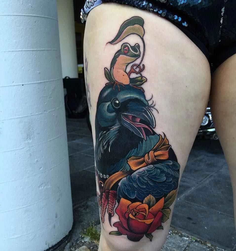 Тату-мастер Aniela Dahlgren Fruduva неотрадиционные цветные татуировки нью скул | Tattoo artist Aniela Dahlgren Fruduva neo traditional color tattoo new school tom sellek tattoo