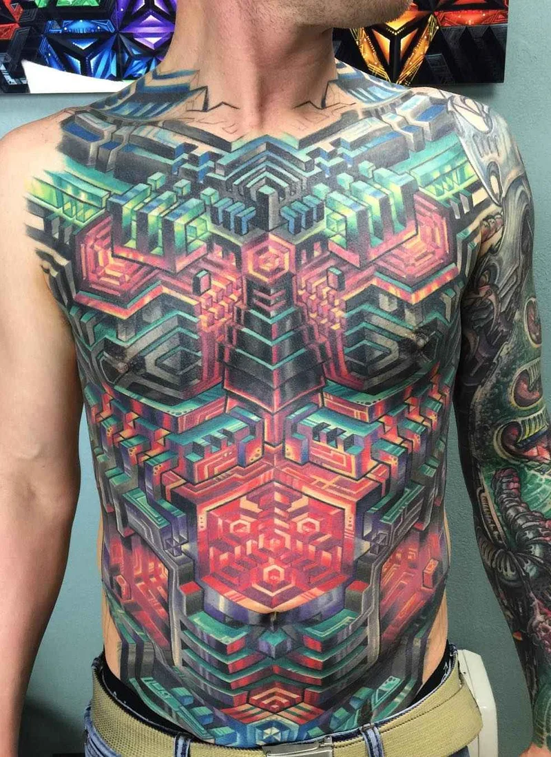 Futurism in the tattoo by Mike Cole
