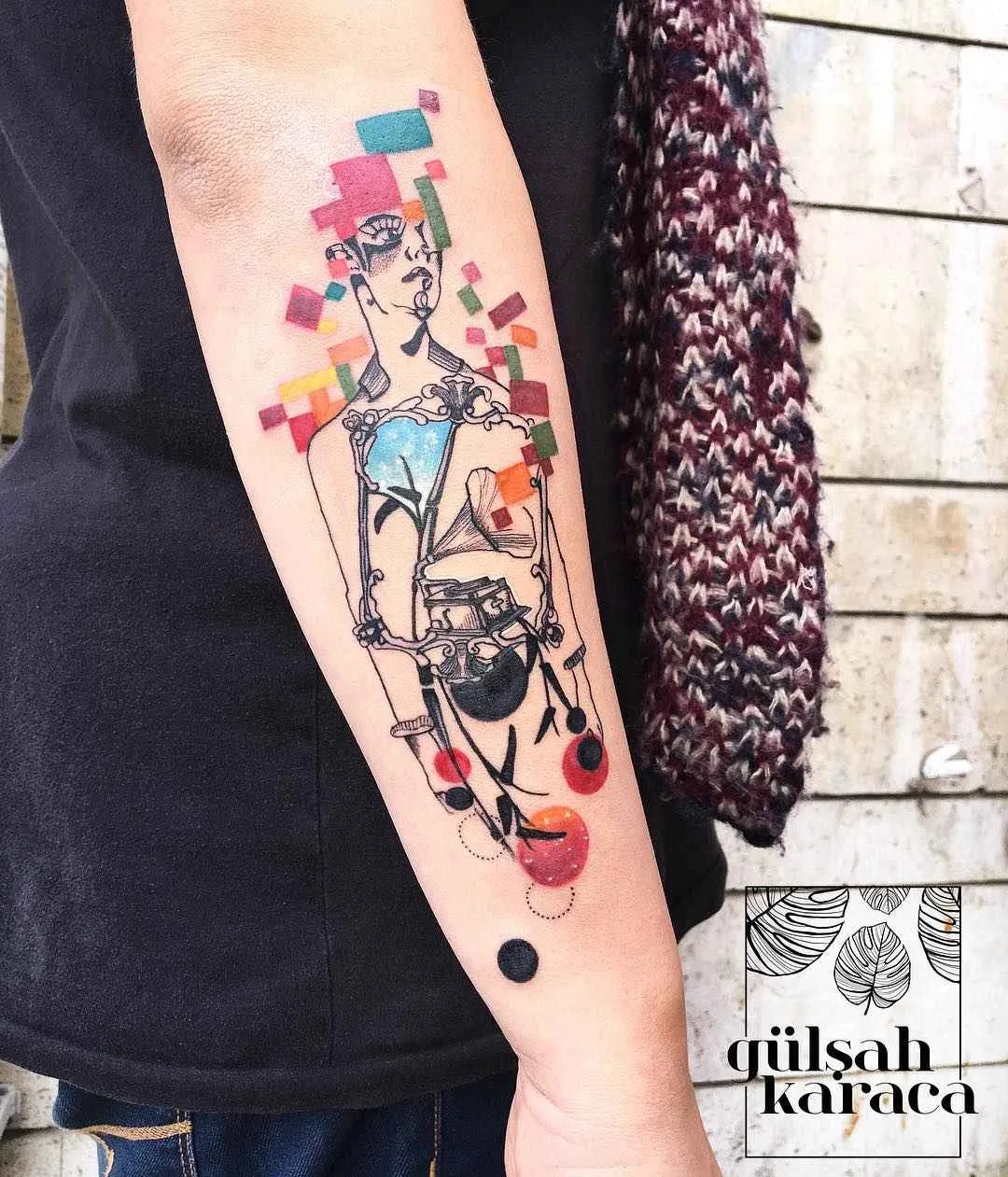 Tattoo artist Gülşah Karaca color, surrealism6 abstract, design tattoo | Тату-мастер Gülşah Karaca цветные, абстрактные, сюрреалистичные дизайн татуировки