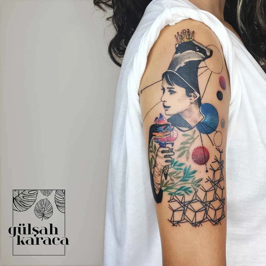 Tattoo artist Gülşah Karaca color, surrealism6 abstract, design tattoo | Тату-мастер Gülşah Karaca цветные, абстрактные, сюрреалистичные дизайн татуировки