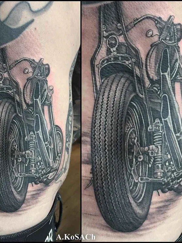 black and grey realism Tatuaggio su thigh #3365 | Tatuatore Александр Косач