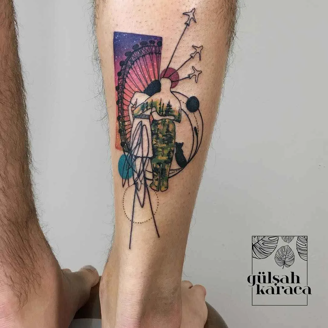 Tattoo artist Gülşah Karaca color, surrealism6 abstract, design tattoo | Тату-мастер Gülşah Karaca цветные, абстрактные, сюрреалистичные дизайн татуировки