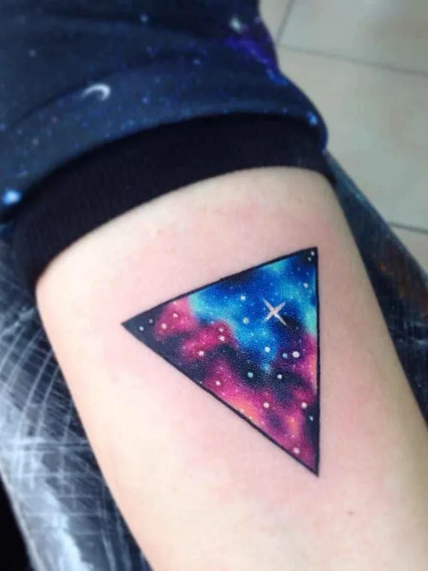 color geometric татуировка на forearm #3185 | Тату мастер Adrian Bascur