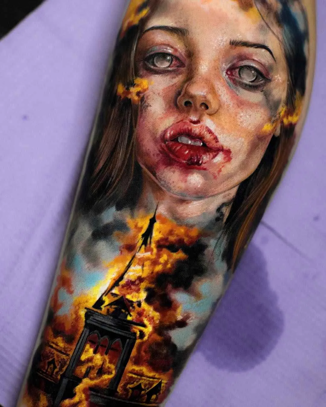 Tattoo artist Yomico Moreno realism tattoo | Тату-мастер Yomico Moreno реализм татуировки, цветной и черно-белый реализм
