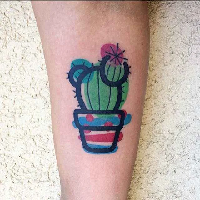 Tattoo artist Mattia MAMBO Calvi color abstract minimalism design tattoo