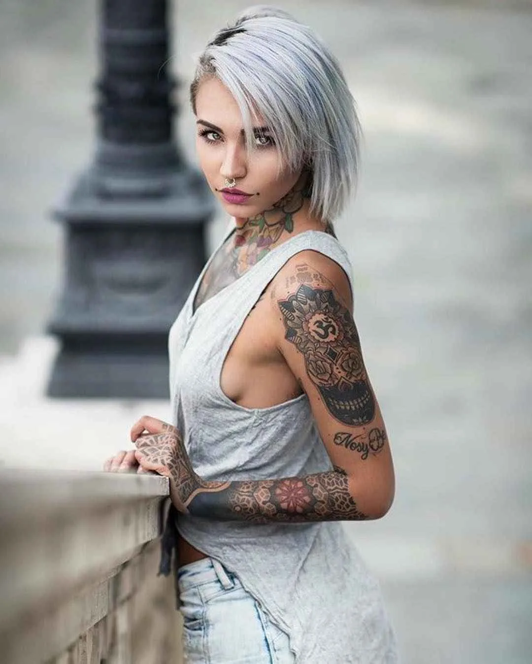 Alternative female tattoo model Felisja Piana | Тату модель Felisja Piana