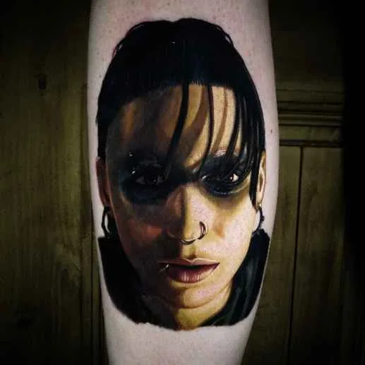 color realism Tatuagem em calf #4369 | Tatuador Carlos Rojas