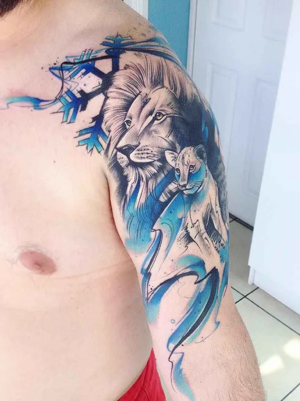 male color realism татуировка на upper arm #3188 | Тату мастер Adrian Bascur
