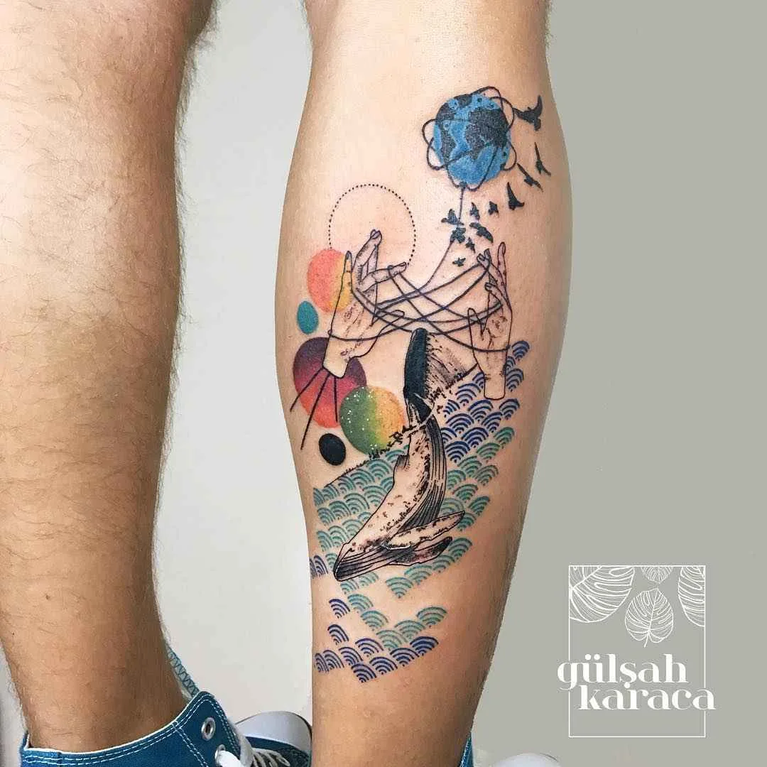 Tattoo artist Gülşah Karaca color, surrealism6 abstract, design tattoo | Тату-мастер Gülşah Karaca цветные, абстрактные, сюрреалистичные дизайн татуировки