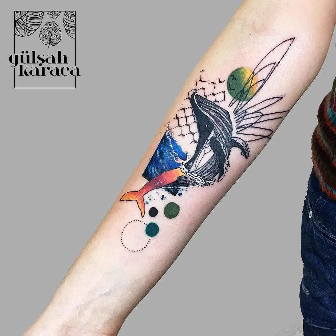 Tattoo artist Gülşah Karaca color, surrealism6 abstract, design tattoo | Тату-мастер Gülşah Karaca цветные, абстрактные, сюрреалистичные дизайн татуировки