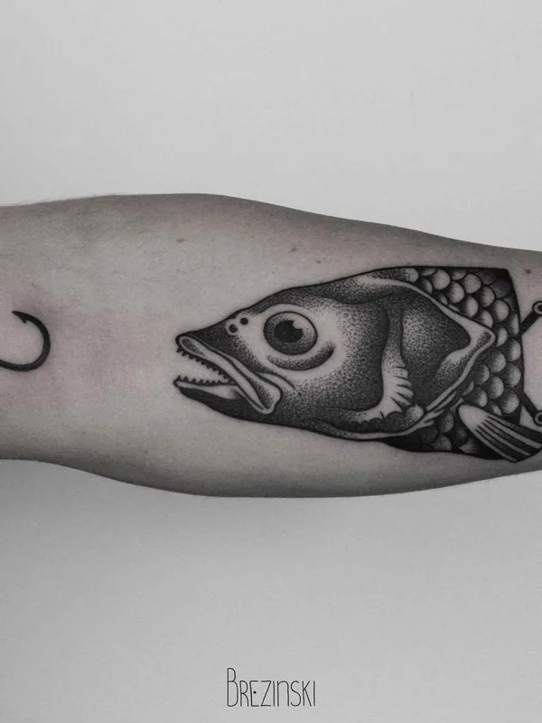 black and grey blackwork tattoo on forearm #4585 | Tattoo Artist Илья Брезинский
