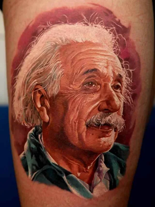 color realism 纹身 在 thigh #4177 | 纹身师 Дмитрий Самохин