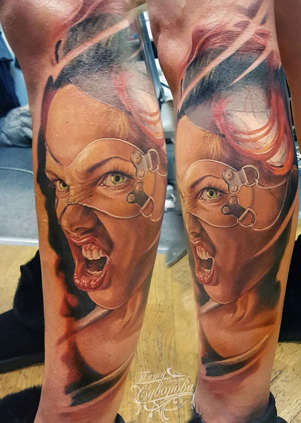 Реализм Portrait tattoo на Икра