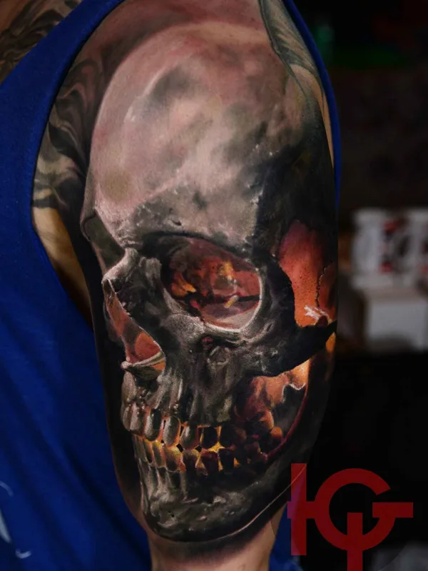 black and grey realism 타투 부위 upper arm #3531 | 타투이스트 Иван Юг