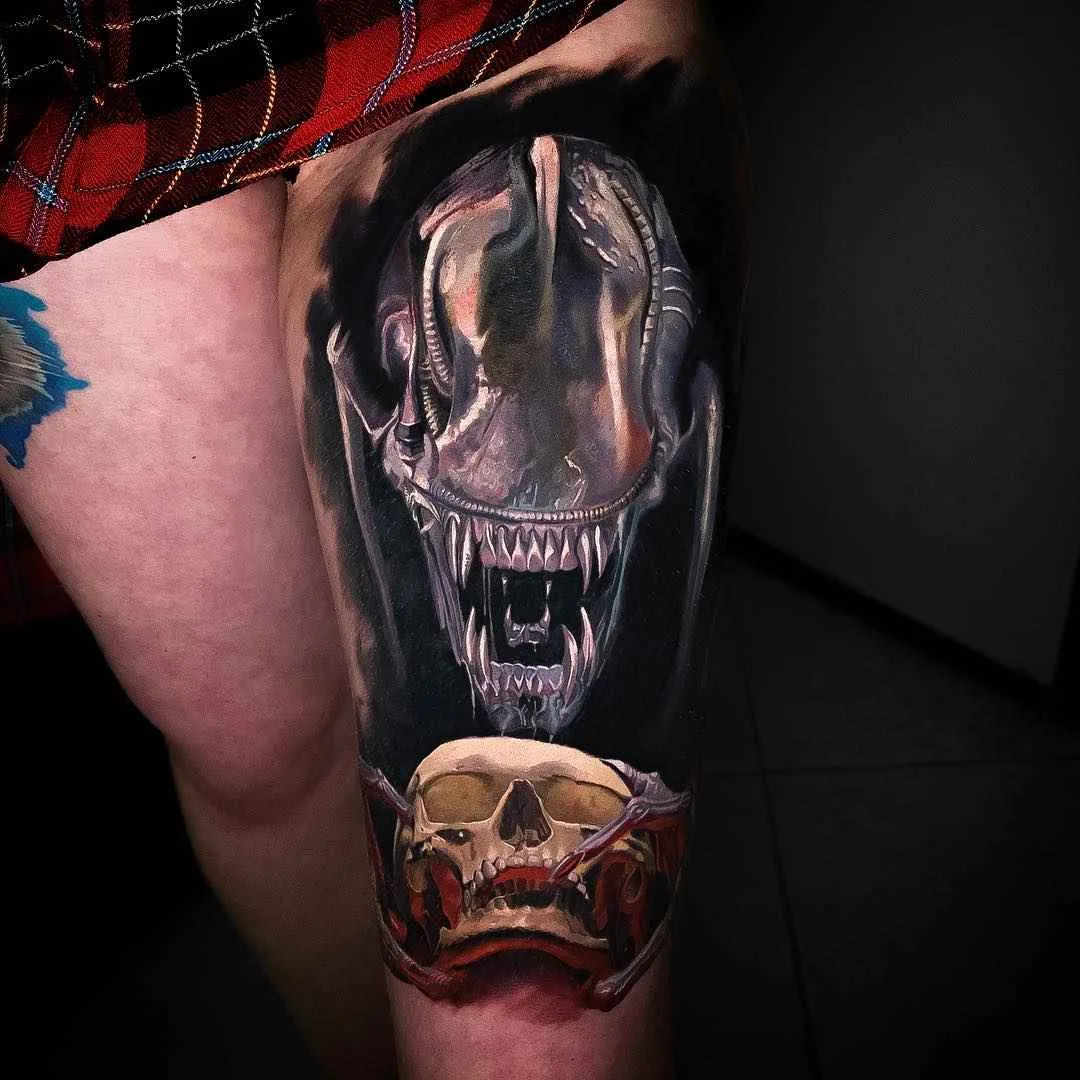 Tatuagem artista Nikolay Dzhangirov cor realista