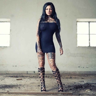 🔥 Горячие фото, портфолио модели  #13862 Тату модель Mara Inkperial