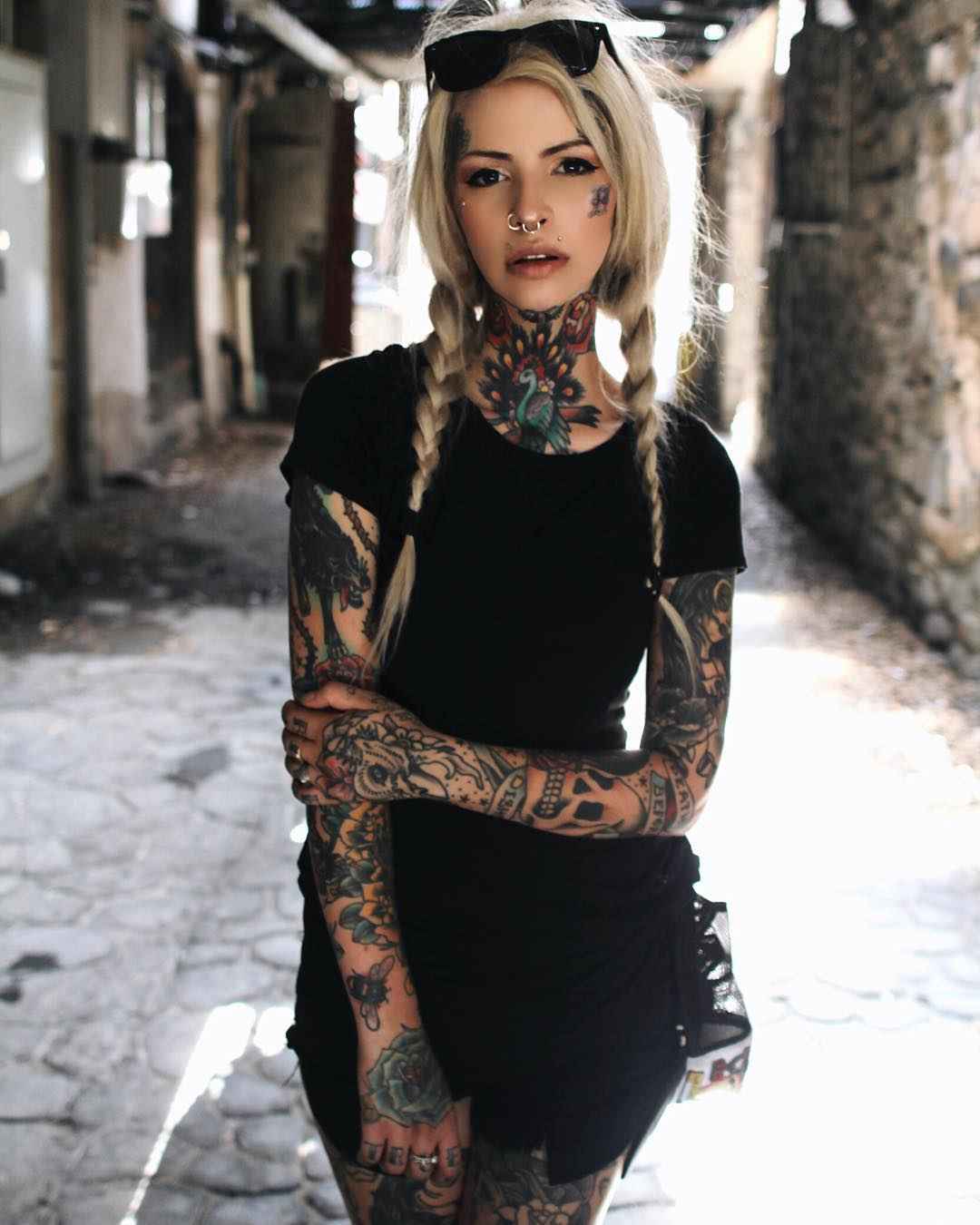 Tattoo model Caroline Grace , USA iNKPPL.