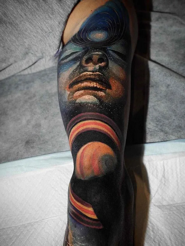 color realism tattoo on full sleeve #14306 | Tattoo Artist FABZ (Fabian De Gaillande)