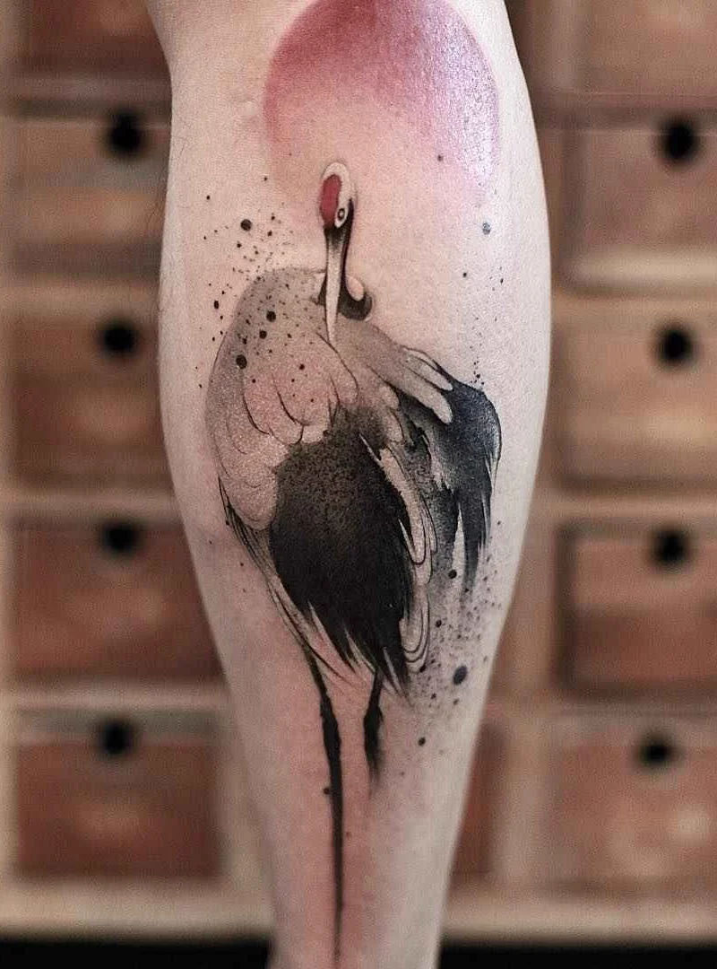 Acquerello in tatuaggio da Chen Jie