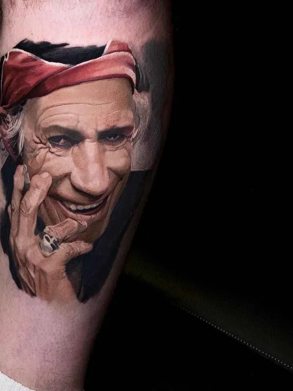 color realism Tatuagem em calf #14169 | Tatuador Николай Джангиров