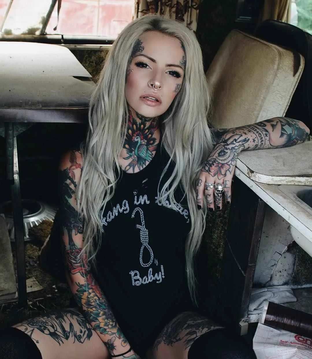 Modello femminile di tatuaggio Curaline Grace