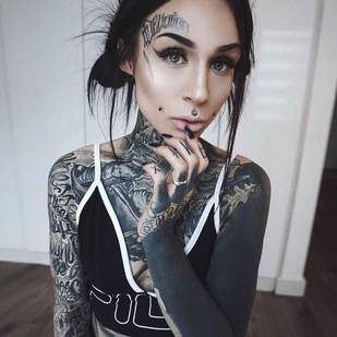 🔥 Горячие фото, портфолио модели  #13622 Тату модель Monami Frost (Irena Straume)