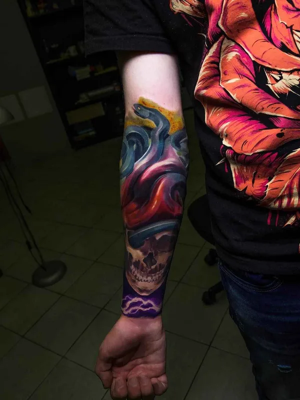 color realism Tatuagem em forearm #14173 | Tatuador Николай Джангиров