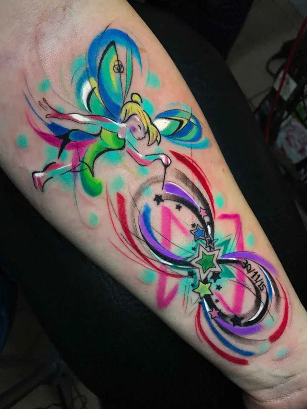 female color illustrative 纹身 在 forearm #13515 | 纹身师 Sebastian Barone