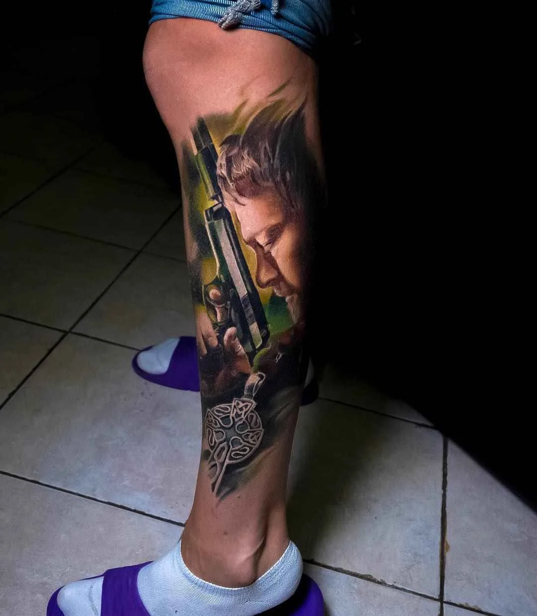 Tatuagem artista Nikolay Dzhangirov cor realista