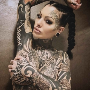 🔥 Горячие фото, портфолио модели  #13874 Тату модель Mara Inkperial