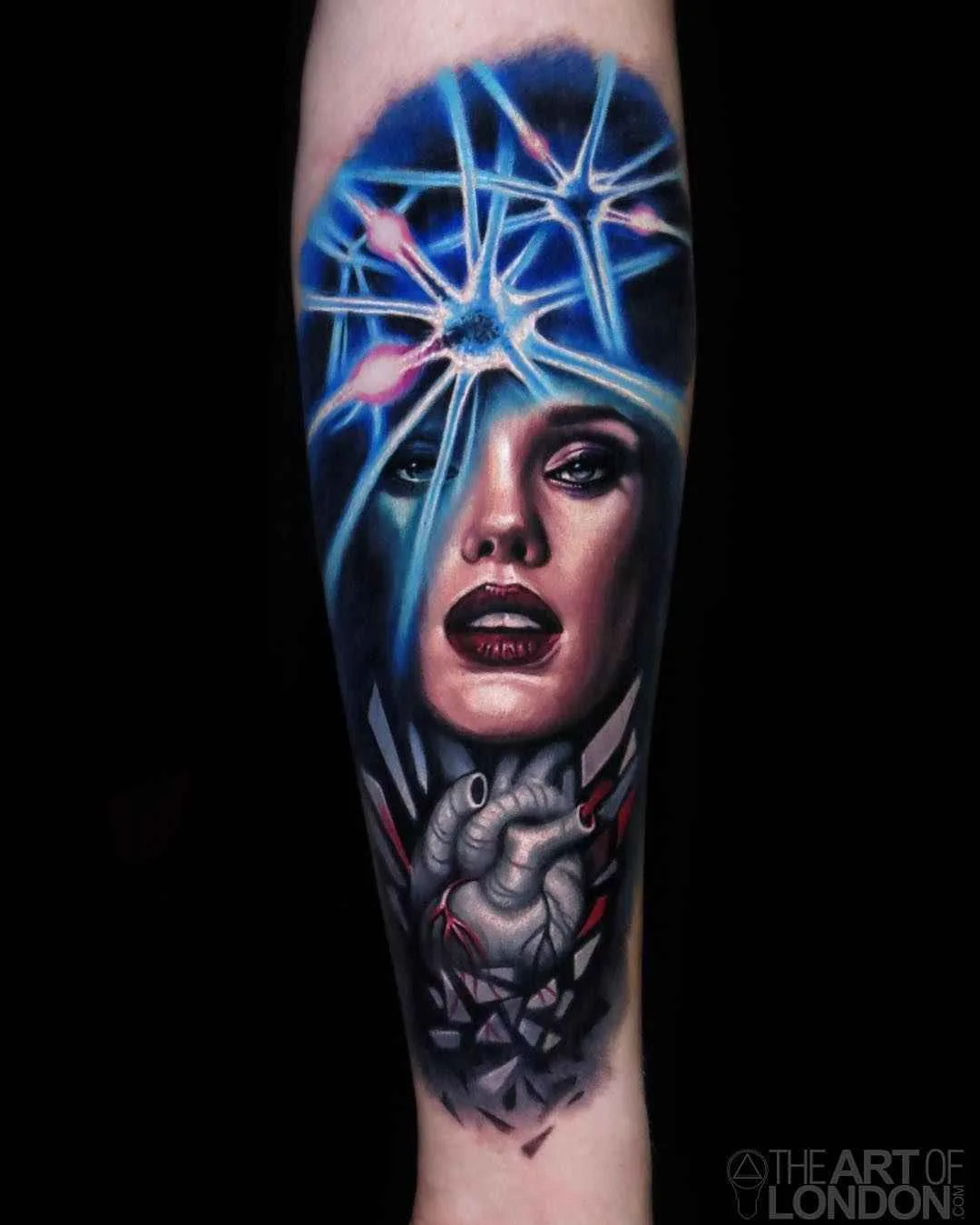 Artista de tatuagem Londres Reese, tatuagem de retrato em cores realista | EUA
