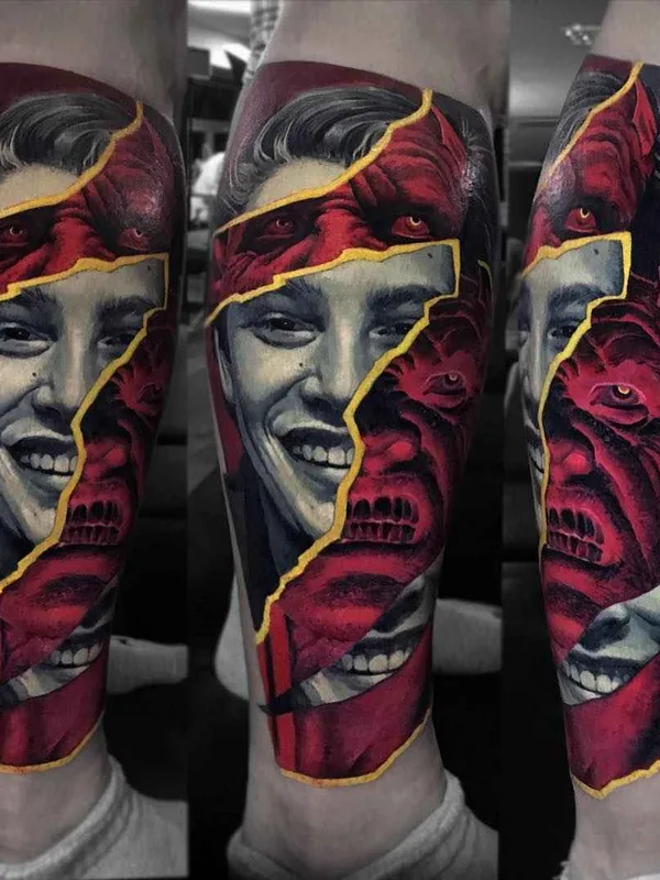 color realism tatouage sur calf #14118 | Artiste tatoueur Валентина Рябова