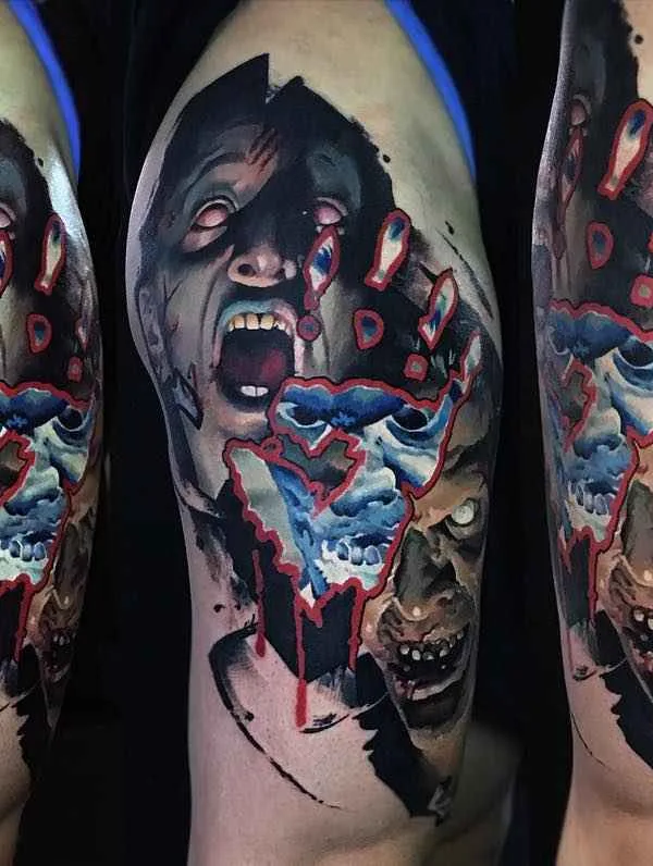 color realism tatouage sur thigh #14120 | Artiste tatoueur Валентина Рябова