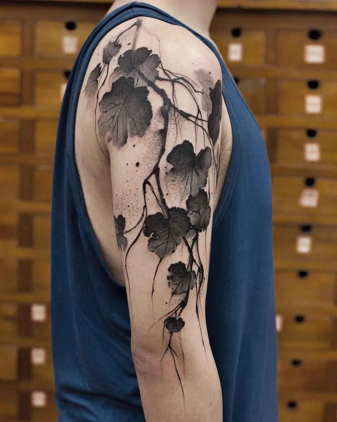 Tattoo artist Chen Jie watercolor tattoo