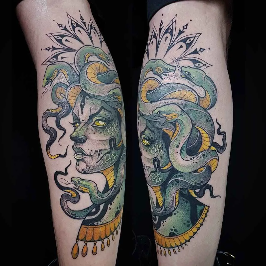 Tattoo artist Kati Berinkey sketch neo traditional tattoo