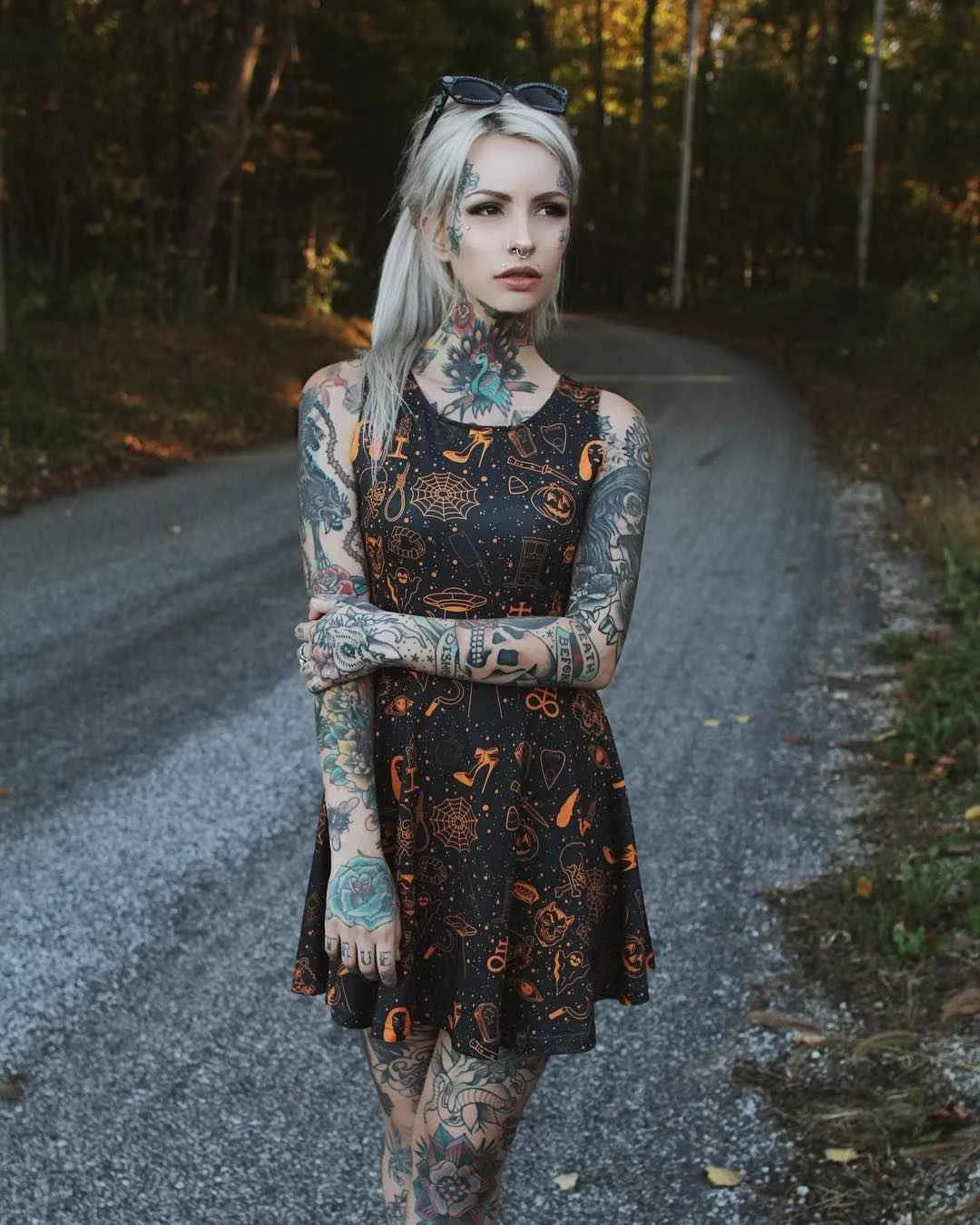 Modello femminile di tatuaggio Curaline Grace